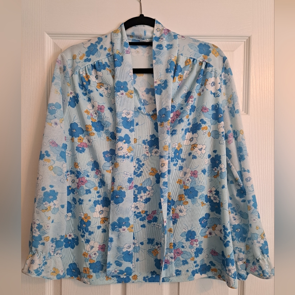 Vintage Floral Blouse